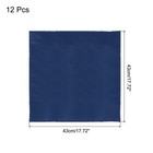 12pcs Navy Blue Satin Table Napkins Polyester Table Napkin 17  17 Inch