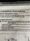 Bradley Waste Receptacle Liner P11-004 Peel-and-stick Vinyl 12 Gallon Capacity