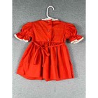 Kate Greenaway Vintage Red Mini Dress top Size 2t