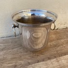 French Silver Plated Champagne Bucket Ring Handles Ice Cooler 03102210