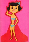  original  Vintage Uncut 1974 Flintstones Betty   Barney Paper Dolls nostalgic