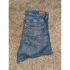 American Eagle Size 6 High Rise Distressed Denim Shorts Raw Hem