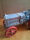 Vintage Grey Arcade Cast Iron Mccormick Deering 10-20 Tractor W  Driver 7 