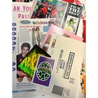 Retro Authentic 1990 s Paper Ephemera Bundle -approx  20 Pc -scrapbook craft