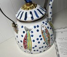 Mackenzie Childs Go Fish 2 Qt Tea Kettle