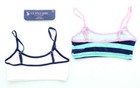 U s  Polo Assn  Girls 2 Pack Cotton Blend Crop Pullover Training Bras 