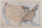 1900 United States - Timber   Lumber Lands Map Original Value Per Square Mile