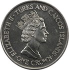 Turks And Caicos Islands - 1 Crown - 1991 - Unc - Royal Wedding Anniversary
