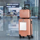 2pcs Luggage Two Piece Rolling Luggage Set Lightweight With Hook 20      14   