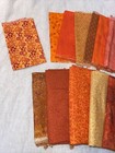 Fall Print Cotton Fabric Lot Stash Builder Assorted Pcs Yards Half Yards Lot