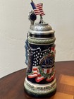 United We Stand Ww Team Lidded Beer Stein American Flag W Coa