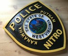 Police Nitro 3d Routed  Wood Patch Plaque Sign Custom Carved