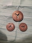  23 Lot Of 3 Three  Vintage Nyc New York City Transit Subway Tokens