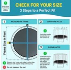 Machrus Upper Bounce Trampoline Net Replacement For Top-ring Flex Enclosure