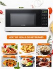 Commercial Chef 1 1 Cu  Ft  Countertop Microwave Oven  Cubic Feet  White