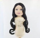 American Girl Long Black Curly Wig For 18   Doll Hair