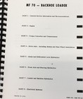 Massey Ferguson 70 Backhoe Loader Service Manual Repair Shop Technical Book
