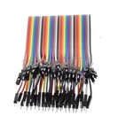 40pcs Dupont Wire Jumper Cables 20cm 2 54mm Male To Male 1p-1p For Arduino