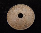 1887 Congo Centimes - 10 Centimes Km  4 - Free State - Key Date - Low Mintage