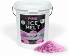Pet-safe Pink Ice Melt  Fast-acting Eco-friendly De-icer  8 Lb Pail For Winter