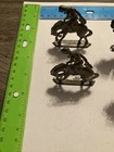 Lot X 6 Vintage Cast Lead Metal Military Toy Soldiers Horses Indians Figures