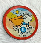 Vintage Ohio Art Co Tin Litho Plate Child Tea Set Play Dishes Pelican Mini 2 