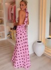 Zara   Pinks Polka Dot Maxi Dress   3674 351   All Sizes