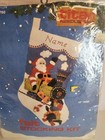 Vintage 1987 Titan Needlecraft Christmas Felt Stocking Kit Santa And Sleigh Nos
