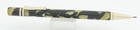 Conklin Endura Pearl   Black Marble Celluloid W gold Trim 1 1mm Pencil - C  1930