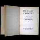 Albert Einstein Signed 1946 Book Meaning Of Relativity Stephen Rocchi  psa  Loa