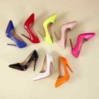 Woman High Heels Pumps Pointed Stilettos Toe Big Size Ladies Wedding Shoes New