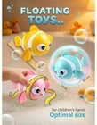 Baby Bath Toys Wind Up Swimming Duck Turtle Clownfish Water Play Toy For Kids 