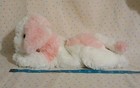 Vintage 2000 Animal Alley Pastel Pink White Puppy Dog Stuffed Animal Plush 12 