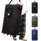 Expandable Rolling Wheeled Duffle Bag Luggage Spinner Suitcase Travel 3-layer