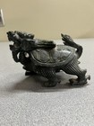 Vintage Chinese Stone Carved Dragon Turtle Tortoise Statue Figurine