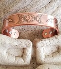 Triple Moon Magnetic Copper Bracelet