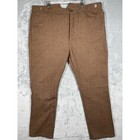 Historical Emporium Mens Brown Herringbone Tweed Trousers Cinch Back Size 48