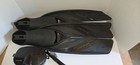 Atomic Aquatics Nature s Wing Split Fins Black With Diving Mask And Snorkel 