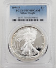 1994-p Proof American Silver Eagle Pcgs Pr70 Dcam