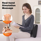 Back Neck Shoulder Massager 3d Kneading Heat Pillow Deep Tissue Leg Pain Relief