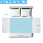 Washable And Reusable Waterproof Bed Pads With Tuckable Sides 60  X 36  Queen   
