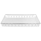 Hubert   Wire Display Basket Rectangular Chrome Plated Pastry Basket Bakery Tray