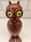 Vintage Laurids Lonborg Wooden Owl Figurine Mcm Carved Teak Danish Eames Era 5 