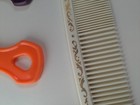 Lot Of 5 Vintage Plastic Combs And Picks For Hair Retro 90s 80s