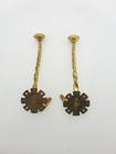 Lovely Pair Of Antique Victorian Brass Coat Hooks     Circa 1880