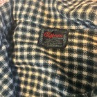 Vintage 40s 50s Chippewa Woolen Mills Flannel Shirt Plaid Large Green