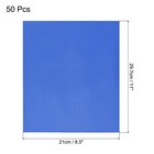 50 Pack Toner Reactive Foil 8 5 x11  A4 Foil Paper For Diy Craft deep Blue