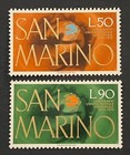 Travelstamps  San Marino Stamps Scott  858-849 Centenary Of The U p u  Mnh Og