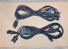 Qty 2 Belkin 6 Ft Enterprise Series Dual-port Kvm Cables Usb Vga F1d9401-06