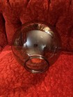 Vintage Mid Century Modern Smoked Glass Globe 8-10   x 3 1 4    Ceiling Fixture